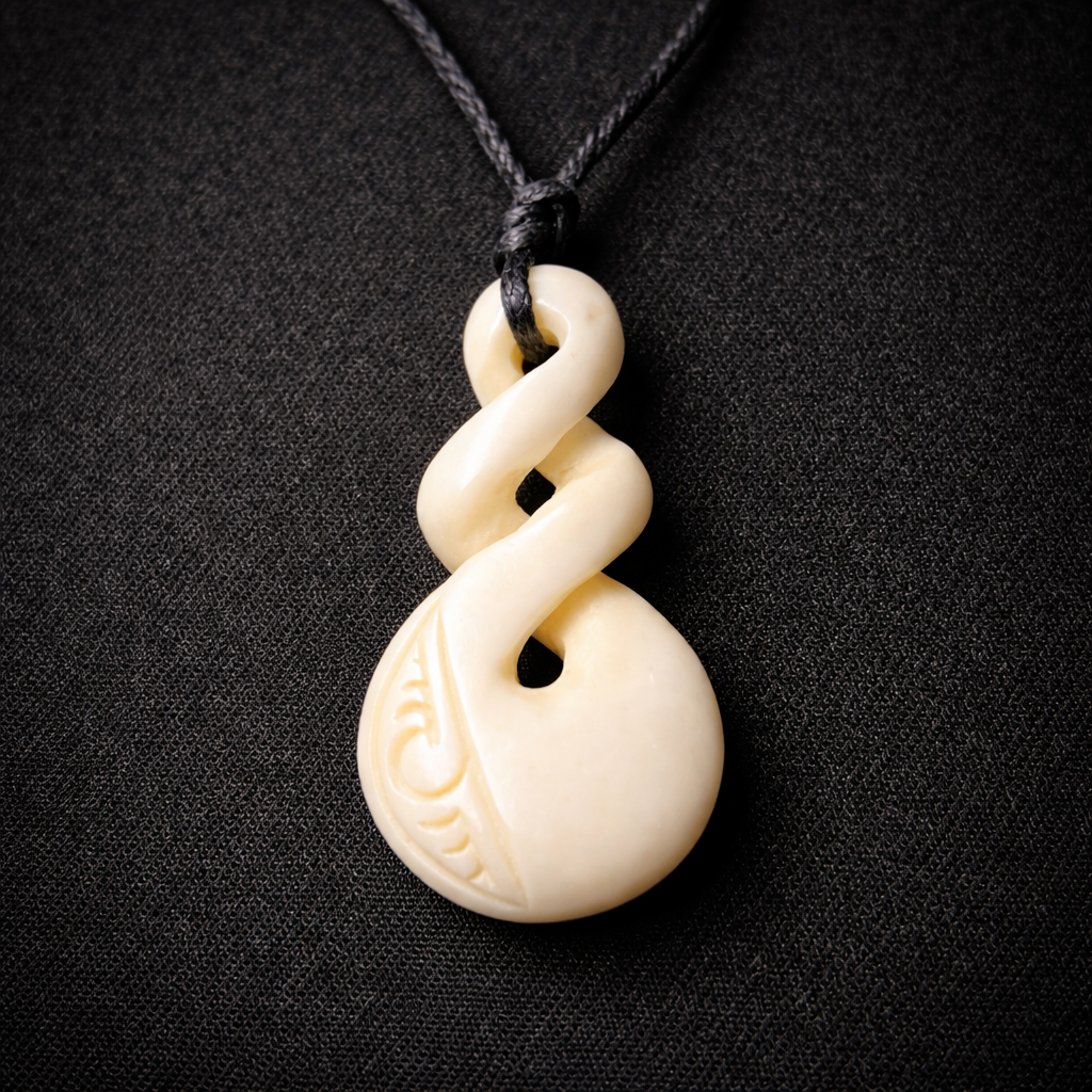 Bone Carving Triple Double Twist With Details