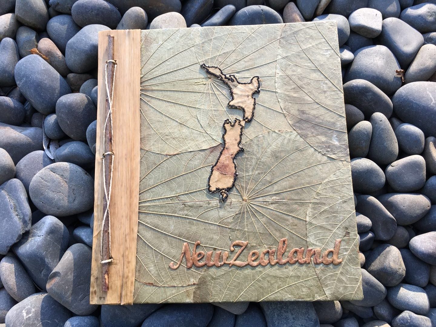 Large Handmade Leaf Photo Album Map P