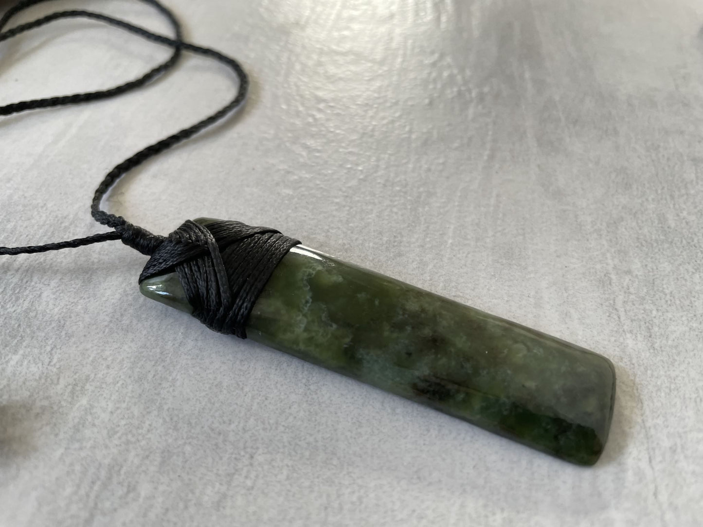 Greenstone Nephrite Jade Maori Long Toki 78mm