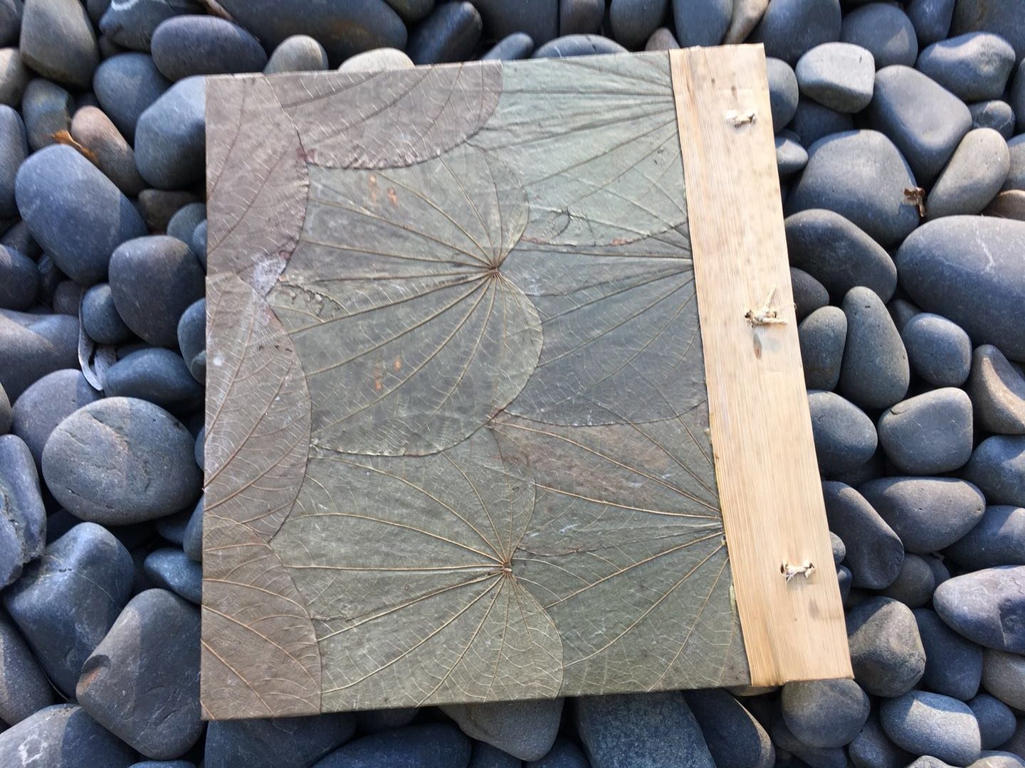 Large Handmade Leaf Photo Album Kiwi p