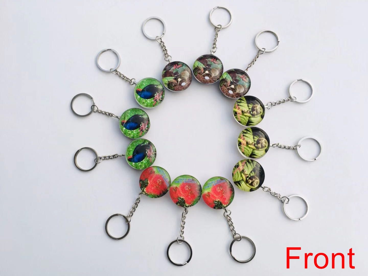 12 Pcs NZ Souvenirs Key Rings