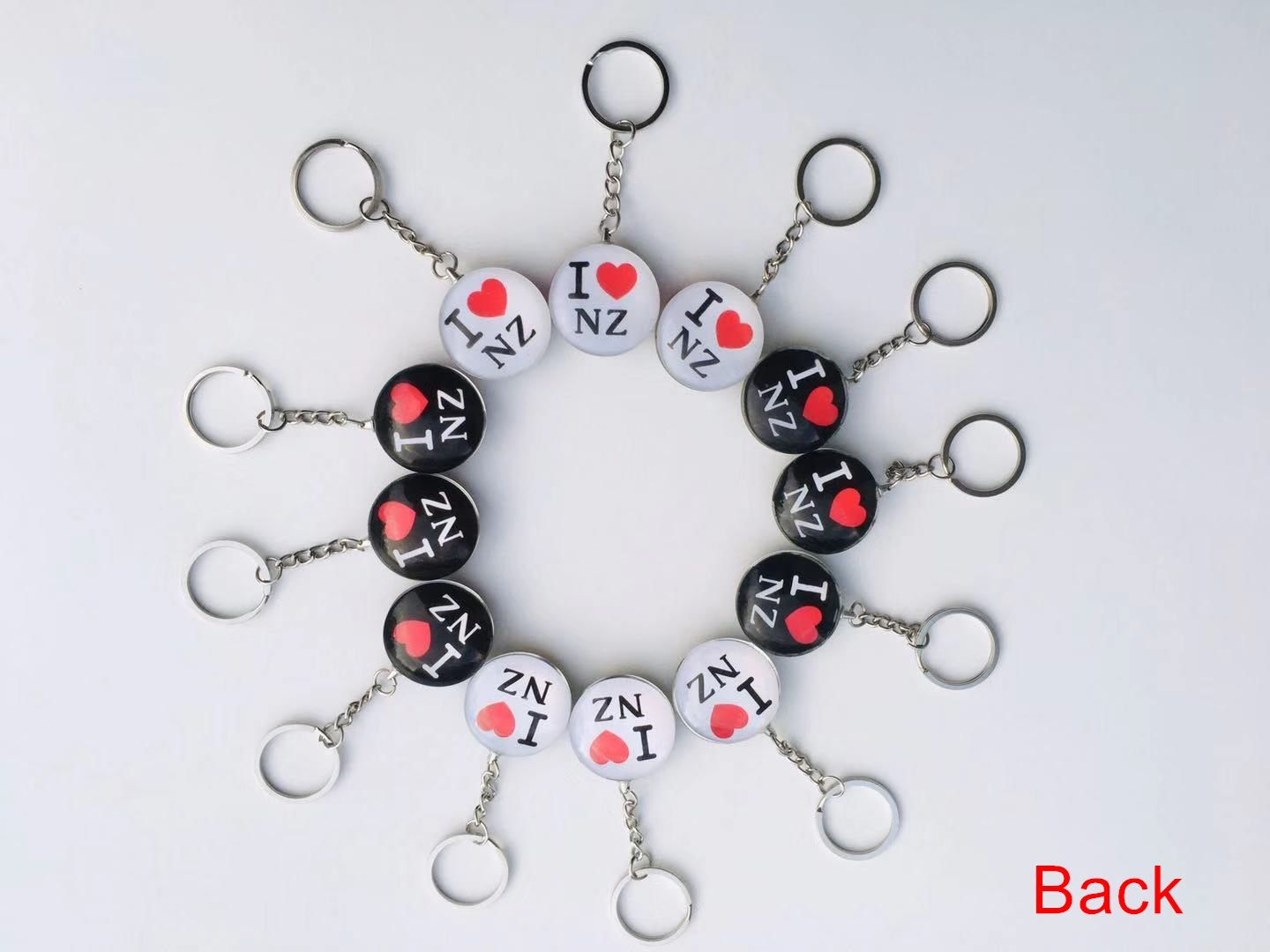 12 Pcs NZ Souvenirs Key Rings