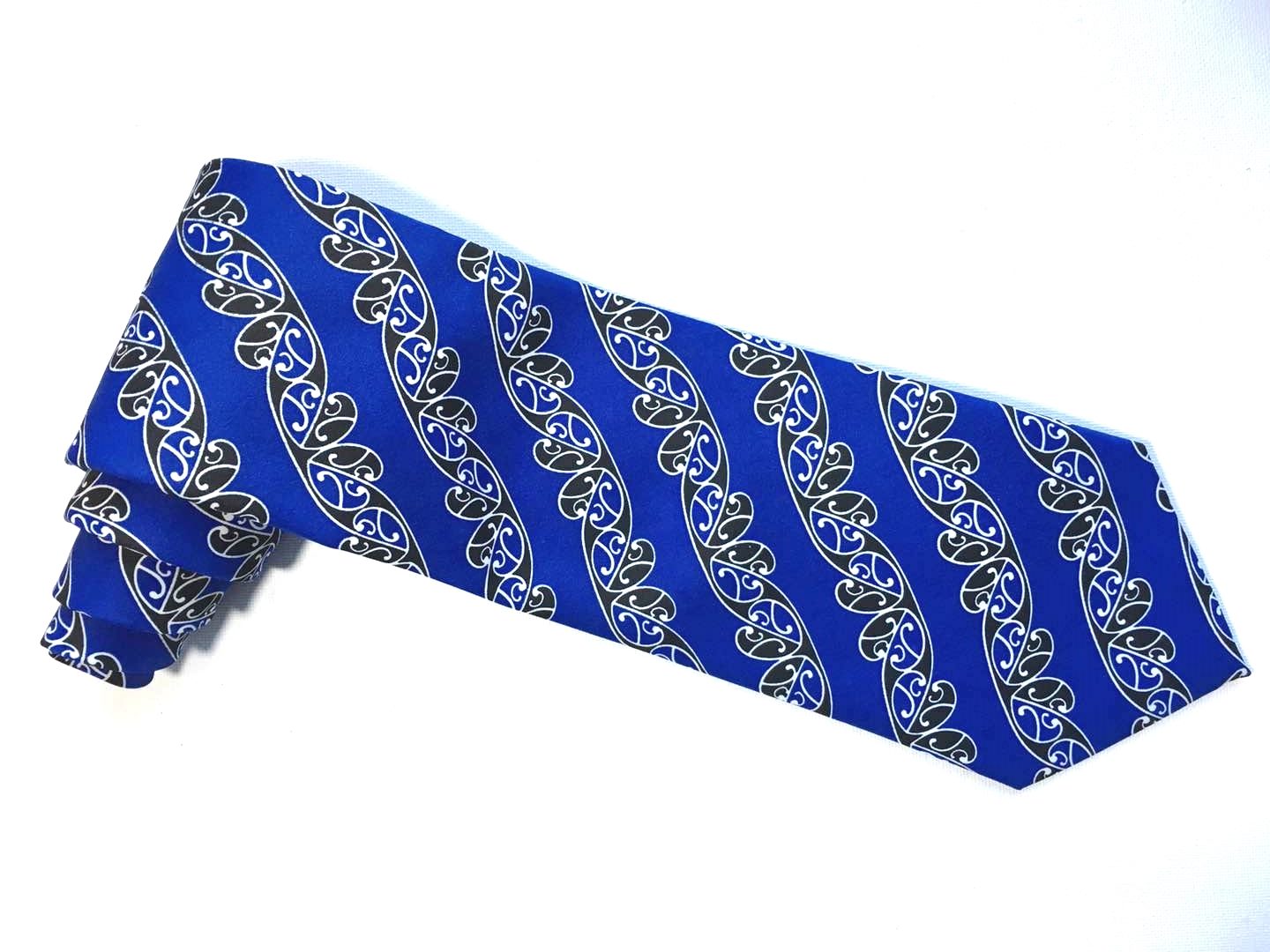 New Zealand Koru Tie Blue