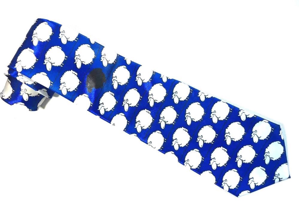 New Zealand Black Sheep Tie in Blue