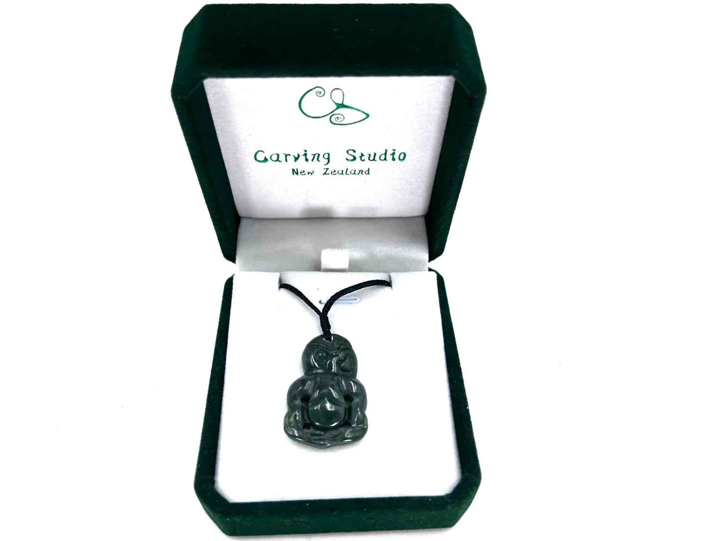 Greenstone Hei Tiki Pendant – 30mm, Symbol of Fertility & Good Luck, Luxury Gift Box Included