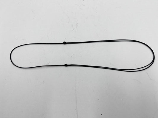 Adjustable waxed necklace cord for greenstone pendant, 1mm thick, with two knots