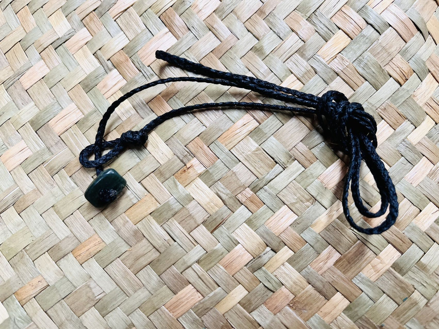 Greenstone Cord with toggle Plaited Cord