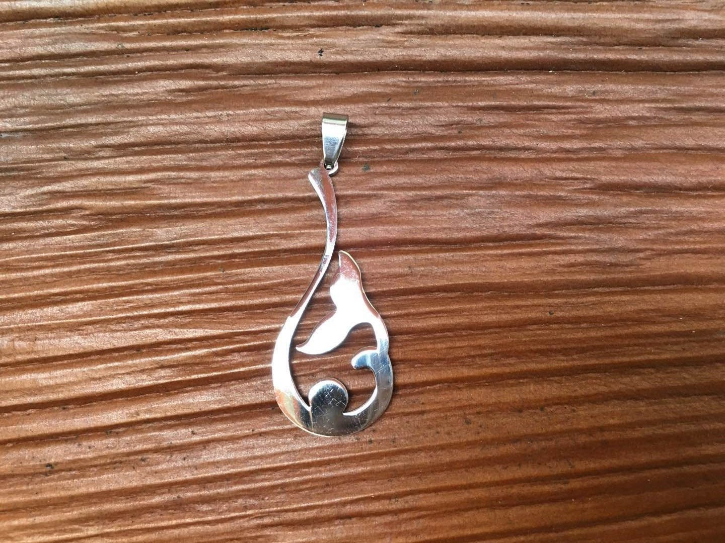 Stainless Steel Pendant Whale Tail