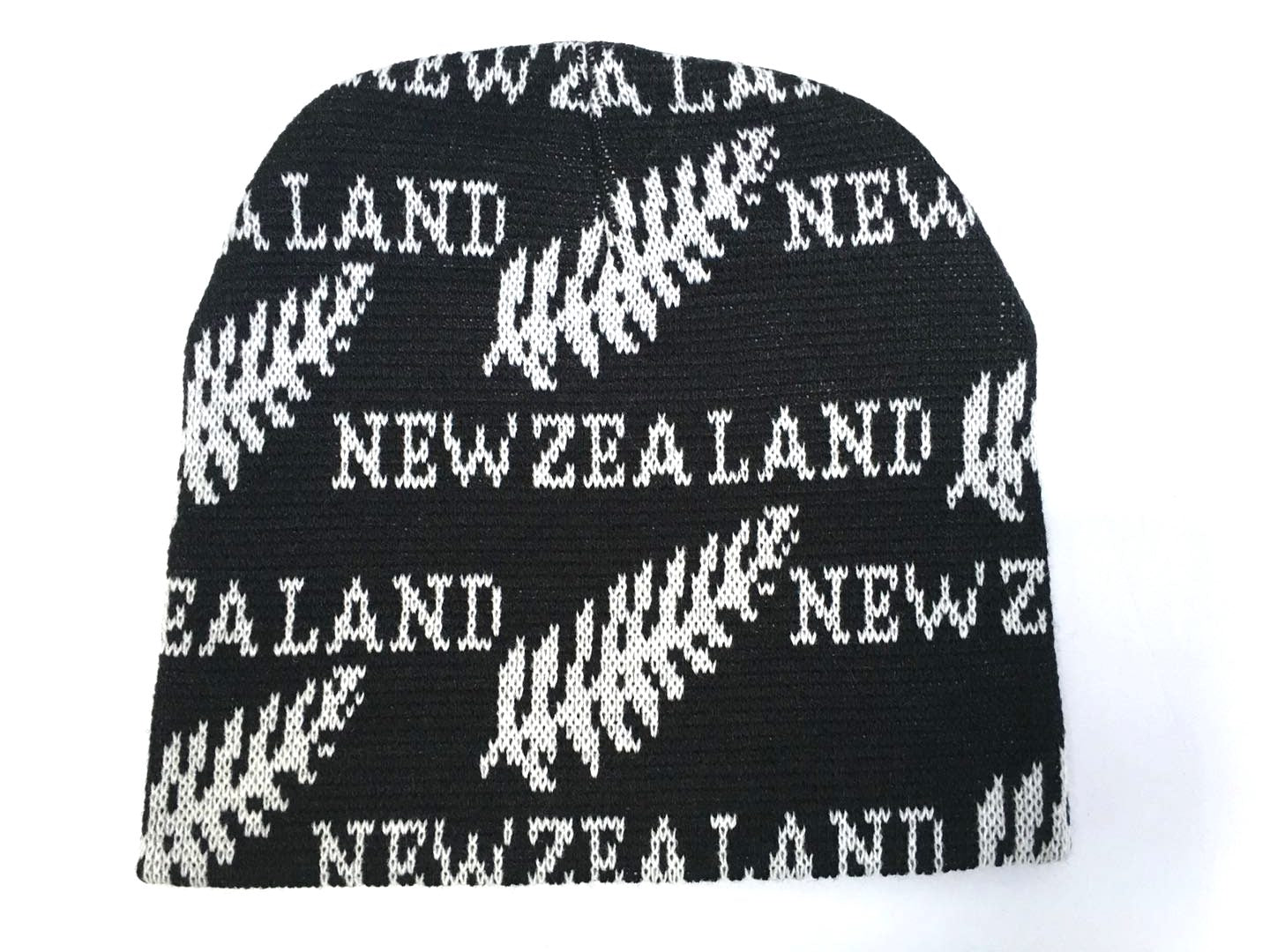 New Zealand Beanie Ferns Black