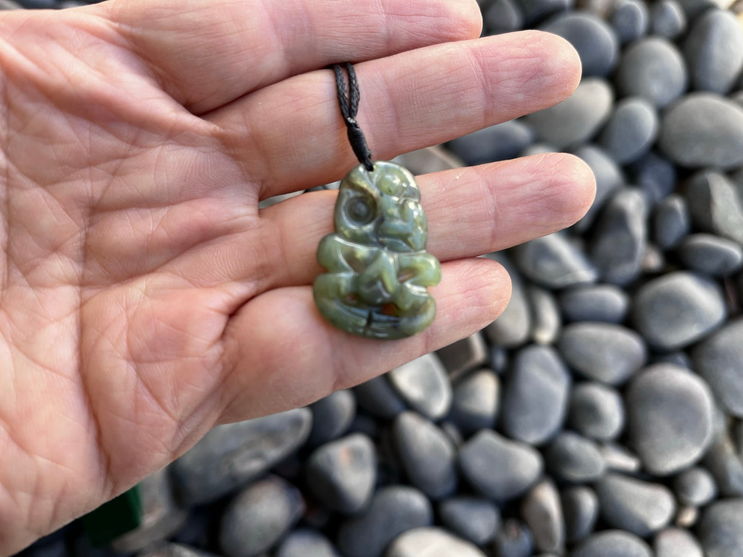 Greenstone Hei Tiki Pendant – 30mm, Symbol of Fertility & Good Luck, Luxury Gift Box Included