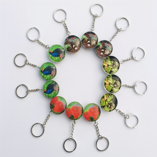 12 Pcs NZ Souvenirs Key Rings